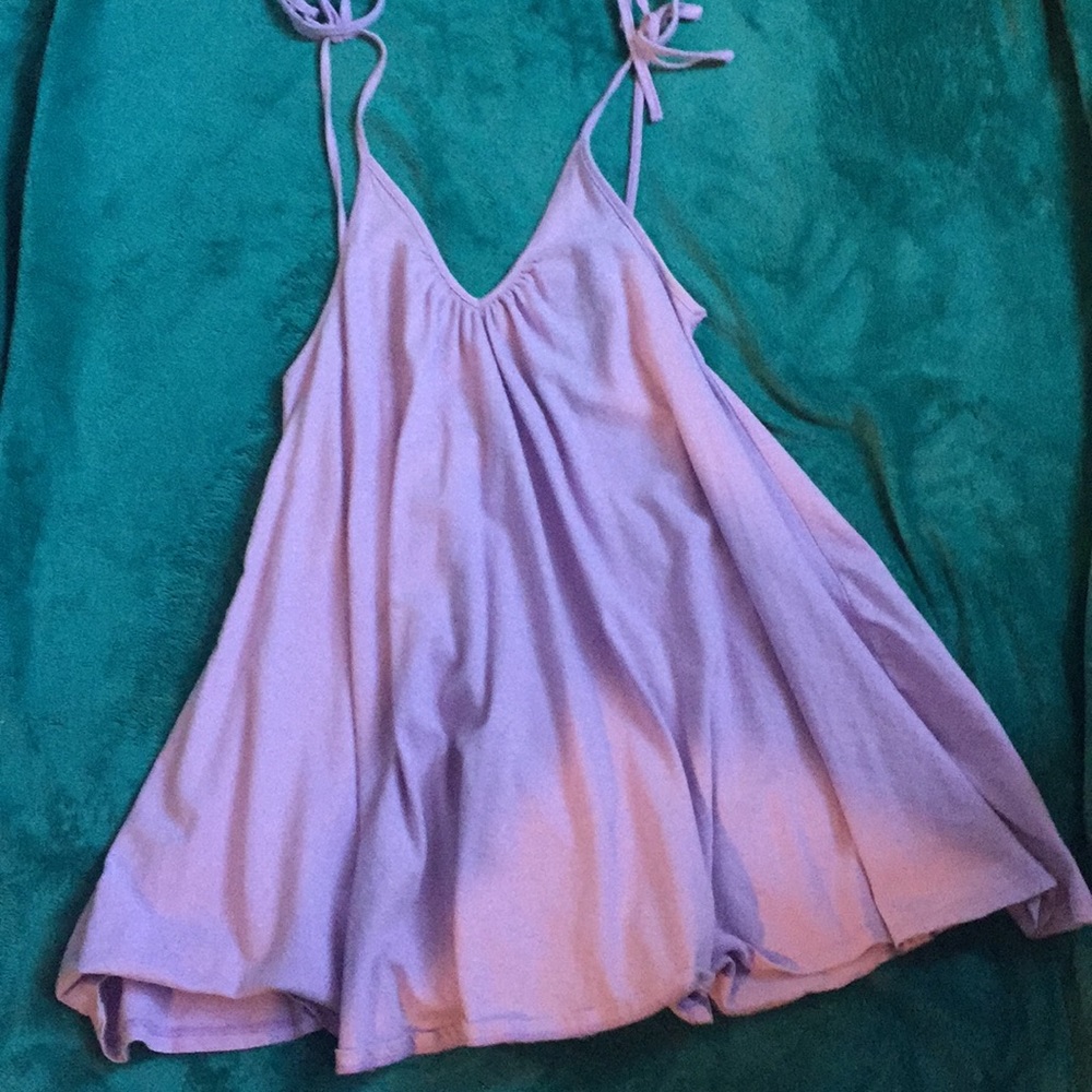 Purple mini Tobi Dress. Size S. Tied Straps.